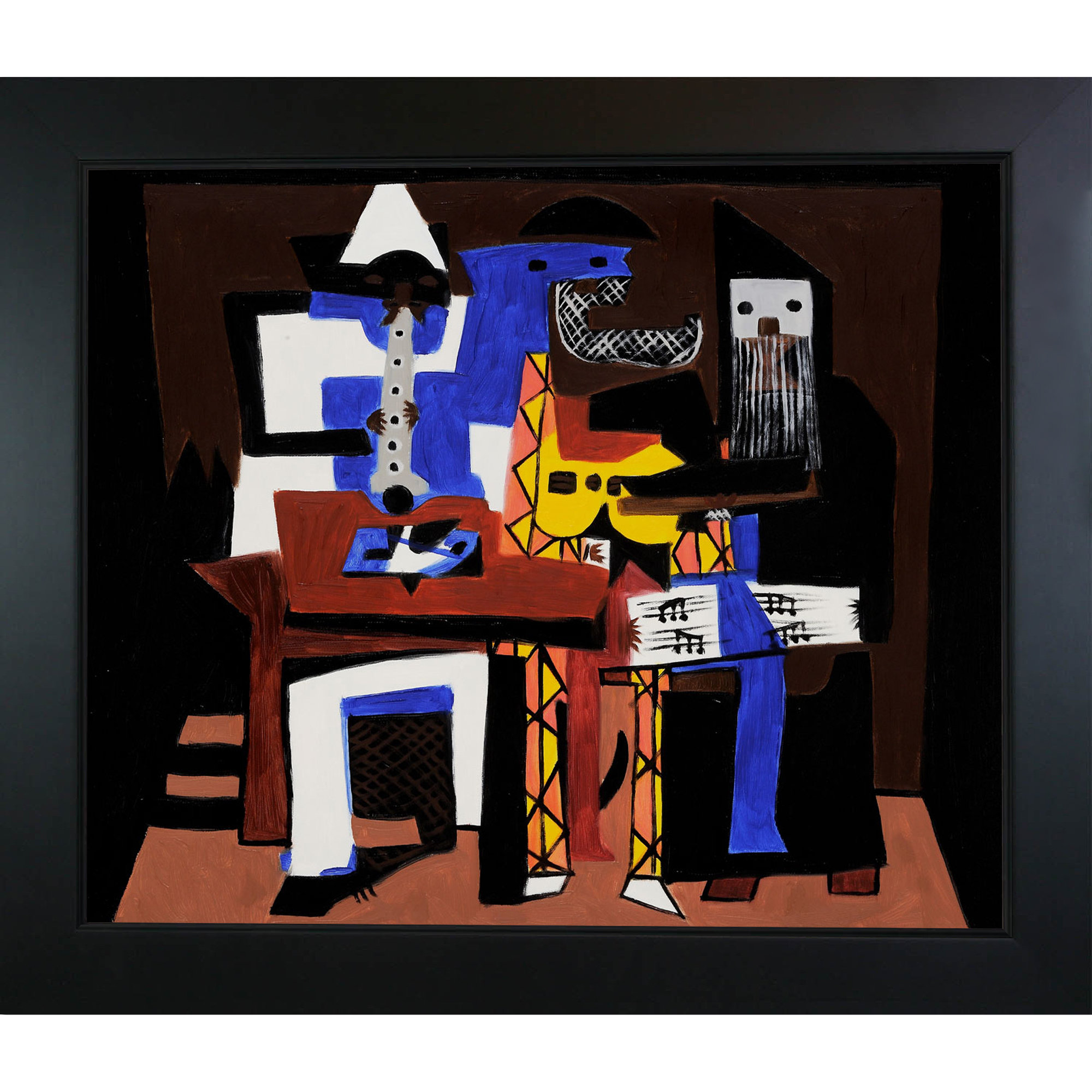 three musicians painting by pablo picasso