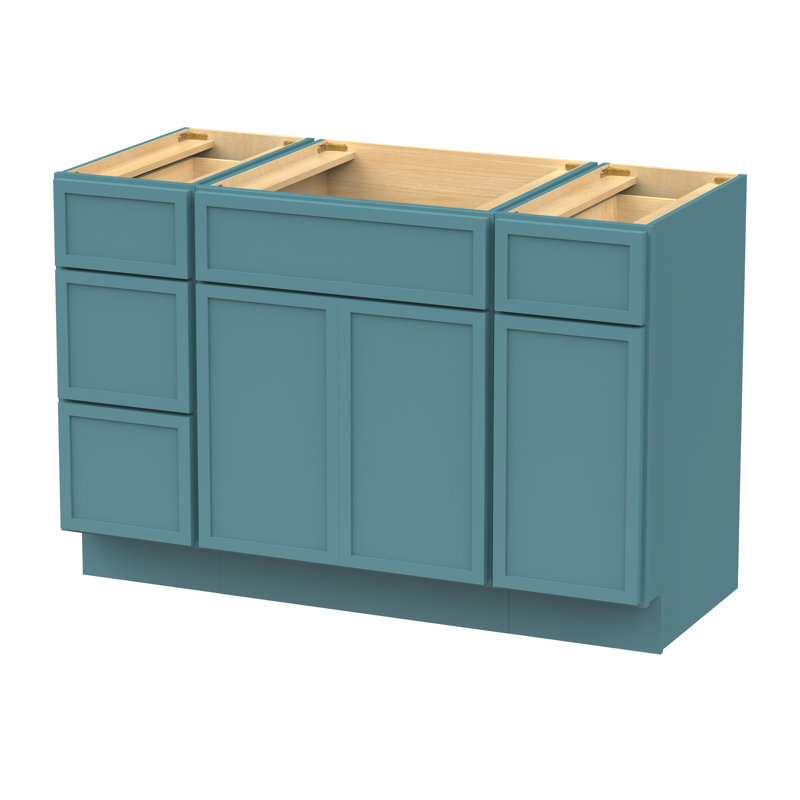 48'' Single Bathroom Vanity Base Only, Teal