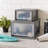 Diedrich Stackable Storage Bin W/ Drawer, Grey-765926951