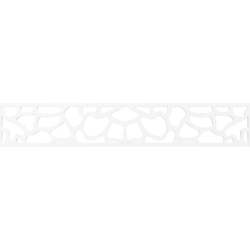 46 5/8"W x 8"H x 3/8"T Rochester Fretwork Moulding, Architectural Grade PVC, 8" H x 46.63" W x 0.38" D