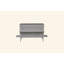 Grand lit escamotable avec port USB et tablettes amovibles de chaque côté, lit escamotable en pin massif pour bureau à domicile, chambre d'amis, gris-978480452-884469246