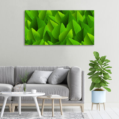 Green Leaves - Wrapped Canvas Print