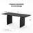 67"/79" Rectangle Wood Dining Table Double Pedestal Kitchen Tables Seats 6-8-958463709-958463704