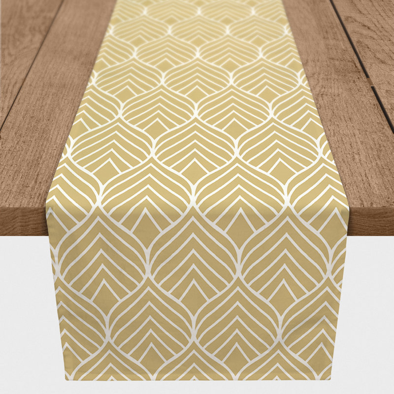 Chemin de table Geo, Jaune, L 72 po x P 16 po