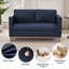 Causeuse rembourrée 60 po Mid Century-367122864