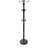 73" Tall Chrome And Wood Coat Rack-2070513983