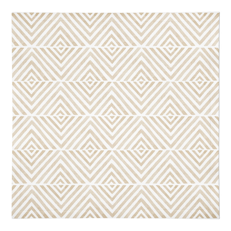 Cotton Twill Geometric Square Napkin