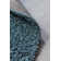 Solid Colour Machine Woven Teal Area Rug