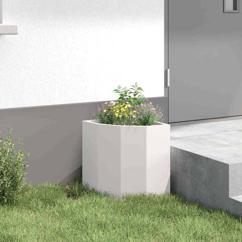 Planter Box, 35cm H x 30cm W x 30cm D, White