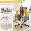 Chaise de bureau moderne avec accoudoirs, chaise de bureau d'ordinateur avec roulettes-298552329