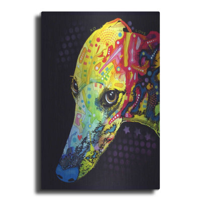 Greyhound par Dean Russo - impression sur toile non encadrée