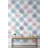 Pastel Argyle Wallpaper Playful Smiley Wall Mural