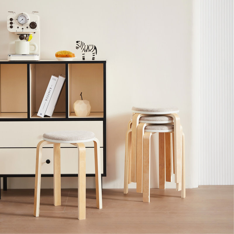 Set Of 4 Stackable Stools For Various Occasions And Spaces