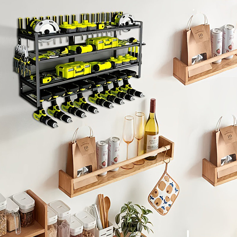 Wall Mount Tool Storage Rack