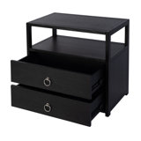 Lark 2 Drawer Wide Nightstand