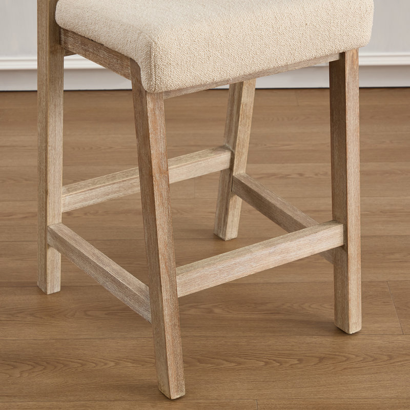 Tabouret de comptoir 26,2 po Mid-Century, Brun
