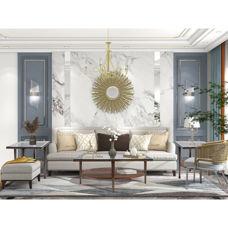 Table basse avec rangement Manhattan4 Legs, H 22 po x L 44 po x l 44 po