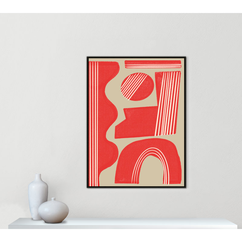 Imprimé Rosalinda par Miuus Studio, Framed Canvas, L 37,5 po x H 49,5 po, Flottant espresso