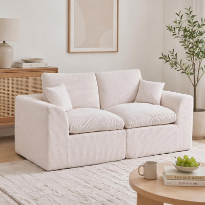 Canapé modulaire modulaire Cloud, canapé moderne Comfy Cloud, 2 places avec housses de coussin