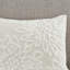 Ensemble d'édredon en chenille de coton capitonné 3 pièces - Blanc cassé-122988868