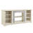 Mantel Stone TV Media Stand With With Faux Stacked Stone Surround, Modern Entertainment Console With Open Storage Space,WHITE, 58.31"W*15.39"D*26.06"H-187980899