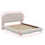 Lit plateforme en tissu d'ameublement Teddy