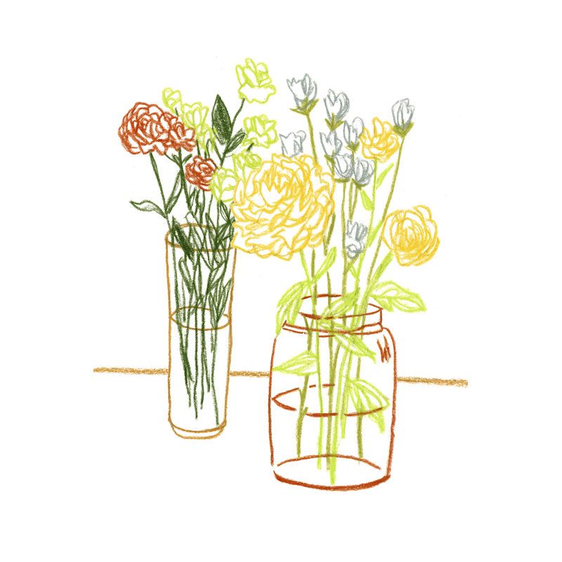 'Starting Fresh II' by Melissa Wang - Painting Print, Wrapped Canvas, 30cm H x 20cm W