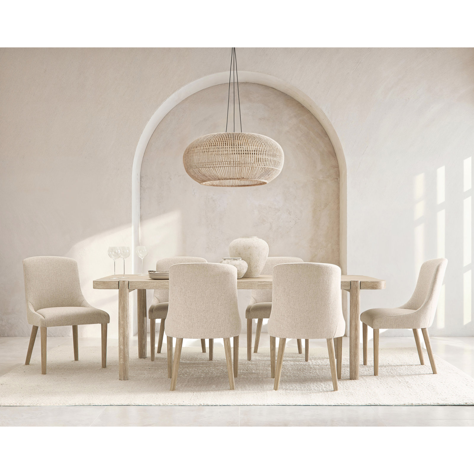 Antibes 90" Oak Dining Table
