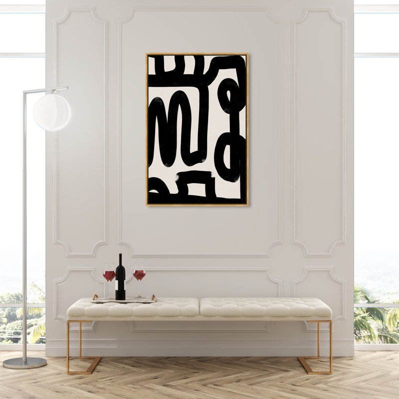 Bold Brush Stroke Lines And Swirls Print by Oliver Gal, 45" H x 30" W, Wrapped Canvas