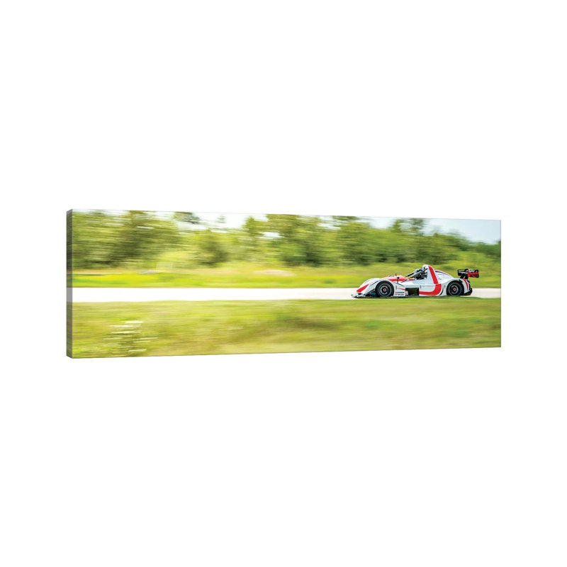 High-Speed Formula Car 1 Piece Wrapped Canvas Panoramic Wall Art, 152.4 cm H x 50.8 cm W x 1.91 cm D