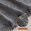 Housse de canapé en maille gris foncé – Protection de canapé texturée en chenille avec pompons, lavable à la machine, pour canapés 2/3 places et canapés d'angle (231 x 340 cm)-137848728