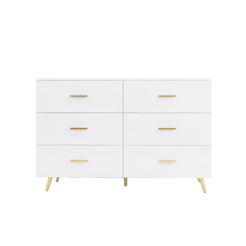 Commode, commode à haute brillance, Blanc