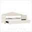 Lit de jour rembourré simple avec lit gigogne escamotable à hauteur réglable, chargement USB et Type-C, 2 poches latérales, aucun sommier nécessaire-746429346