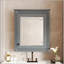 Armoire de rangement murale pour salle de bain avec miroir, tablettes réglables et conception compacte pour les salles de bain modernes-1282158616