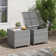 Alexandia Outdoor Wicker Side Table Patio Coffee Table With Storage
