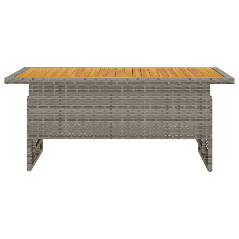 Lenton Rectangular Acacia Outdoor , 100cm cm W 50cm cm D, Grey