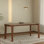 Ash wood solid wood rectangular dining table