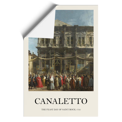 The Feast Day of St Roch Print by Giovanni Canaletto - Frameless Print