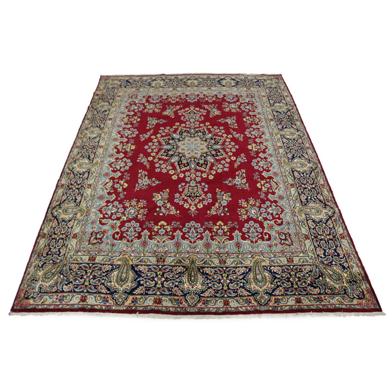 Red Traditional 10X13 Kerman Oriental Area Rug