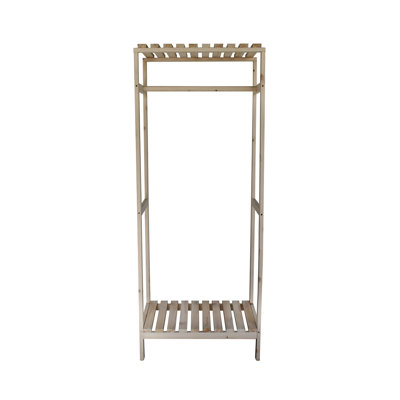 25.6'' Solid Wood Adjustable Clothing Rack