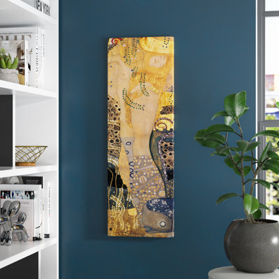 «Water Serpents I» par Gustav Klimt - reproduction d'art sur toile tendue avec châssis