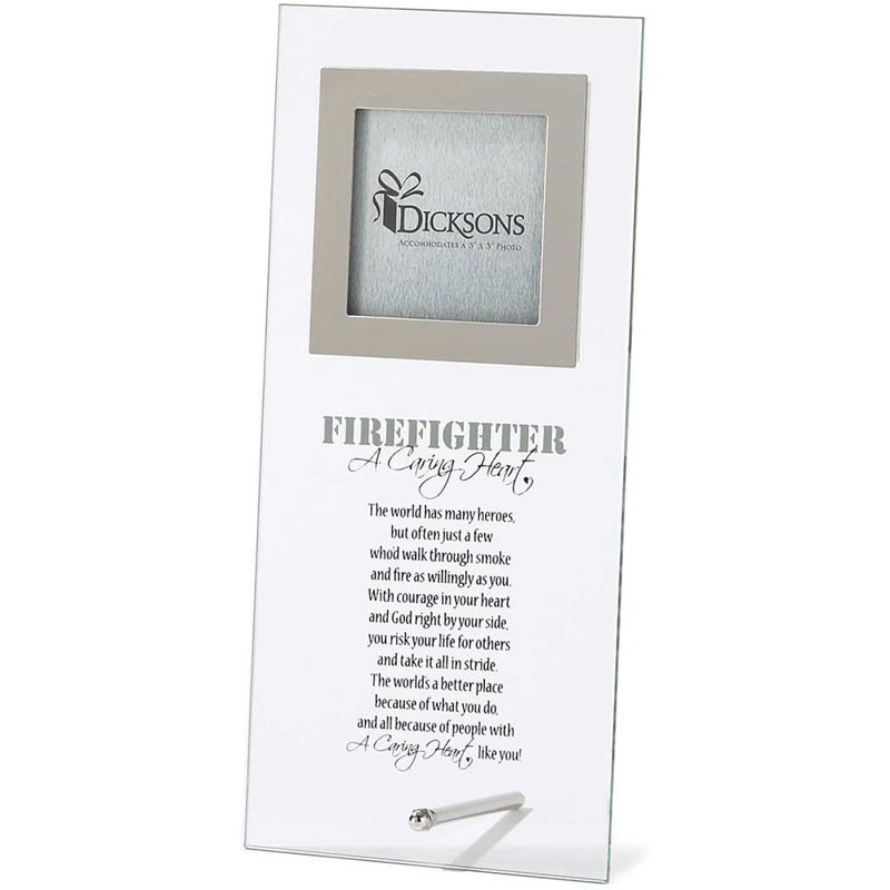 White Glass Novelty Single Picture Frame