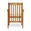 Chaise de salle à manger en bois 2 pièces avec coussins - Élégante pour l'extérieur 2 chaises, espaces-1989502162