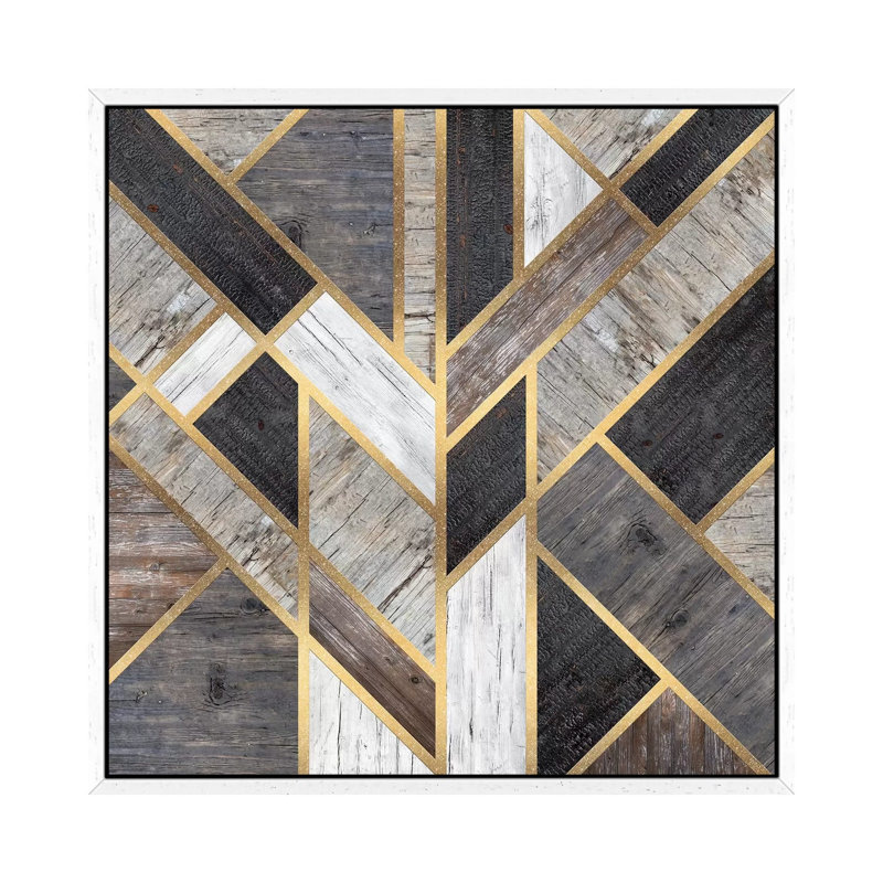 Rustic Scandinavian Design by Diego Tirigall - Print on Canvas, White Framed, 45.72 cm H x 45.72 cm W