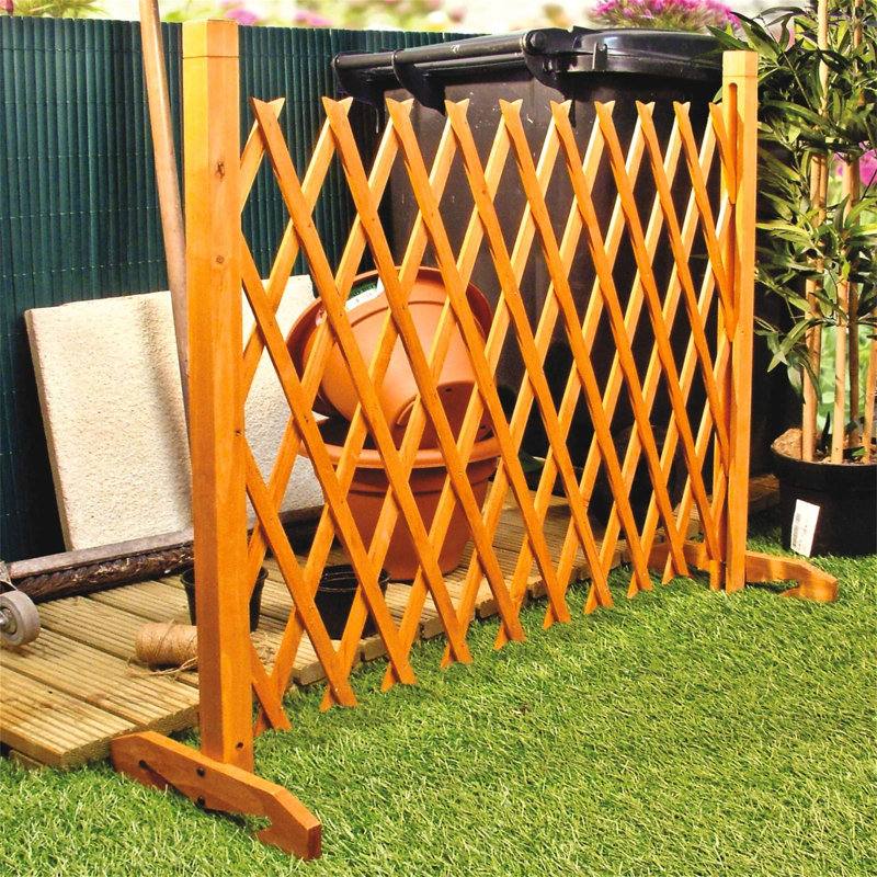 Shaquille Fence Panels Fencing, Dark Brown