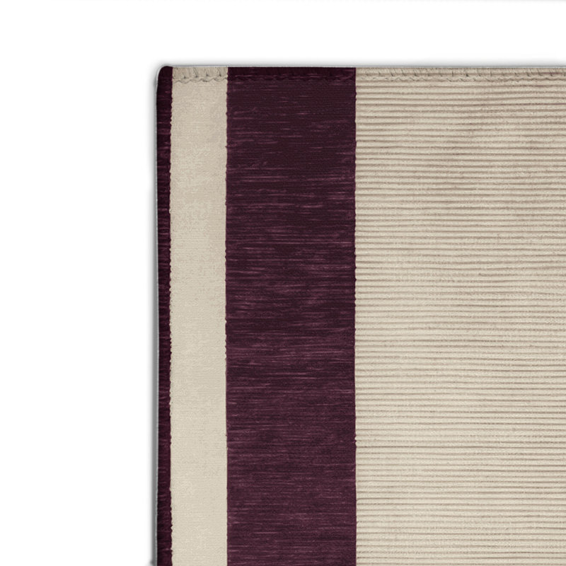 HorizontalStripes Beige Indoor and Outdoor Area Rug, Rectangle 2' x 3'