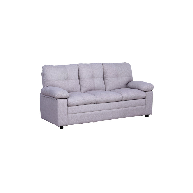Canapé 74 po à accoudoirs coussinés, Beige