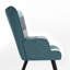 Kade Upholstered Linen With Footstool Armchair-1421112338