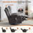 Swivel Rocker Recliner Chair With Vibration Massage And Heat For Living Room-1196470345