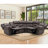 7-Piece 97.4" Wide Classic And Overstuffed Soft Faux Leather Power Reclining Corner Sectional With Center Console-985164560
